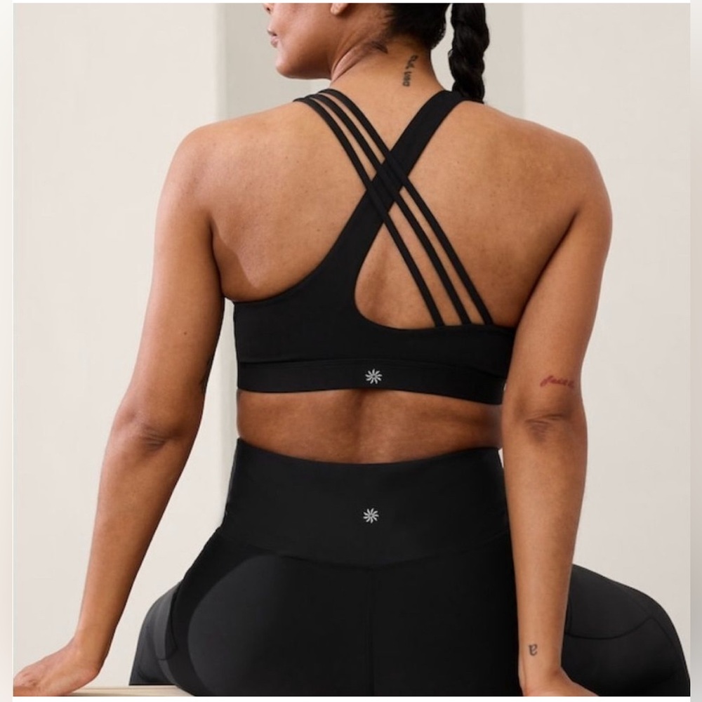 NWT Athleta XL Train Free Bra D-DD cups Black Extra Large New